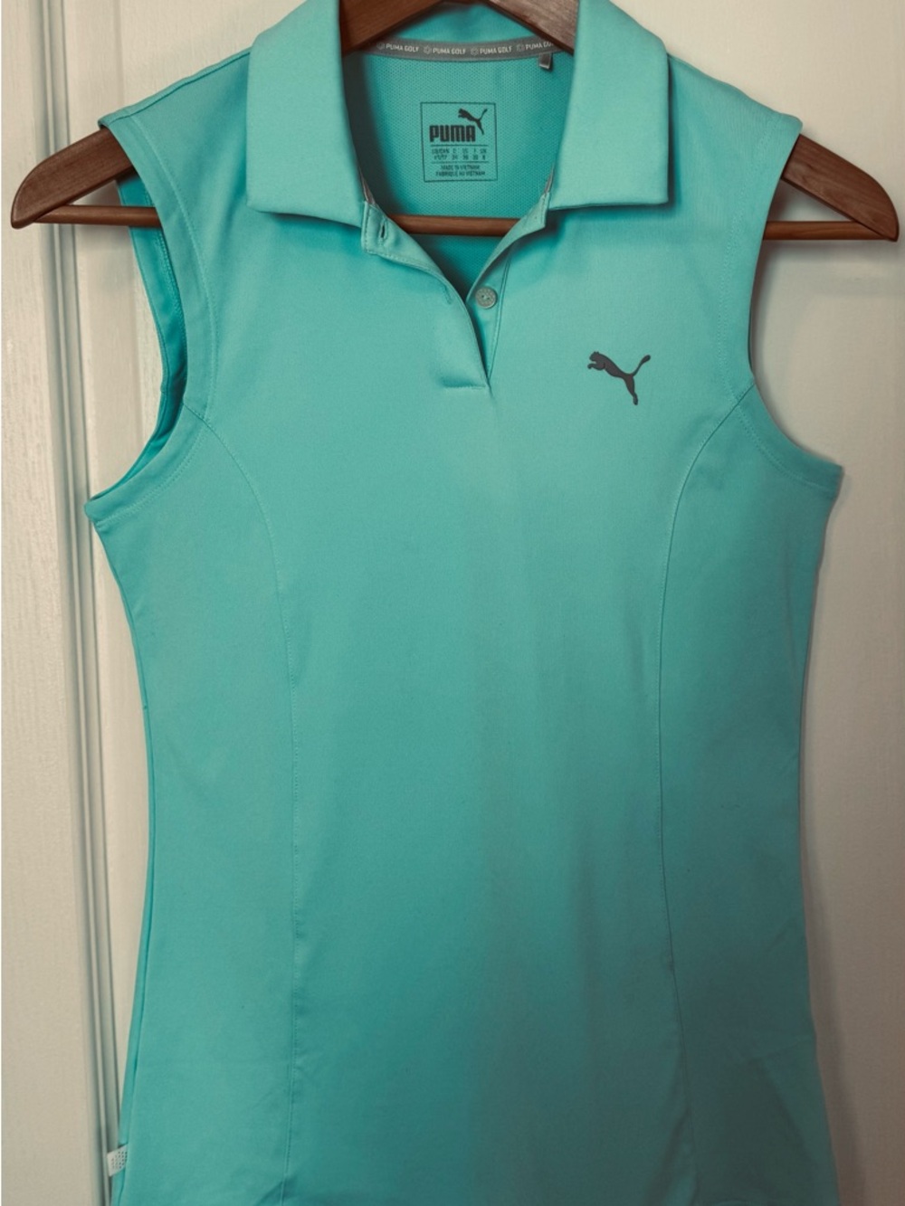 Puma Women's Pounce Sleeveless dryCELL Golf Shirt Size XS